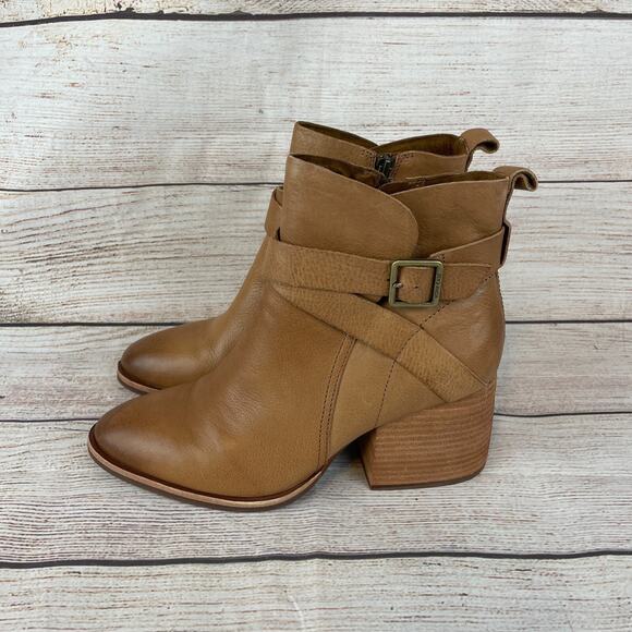 Kork Ease Joelle Womens Sz 9M Ankle Boots Booties Zip Tan - Picture 6 of 9